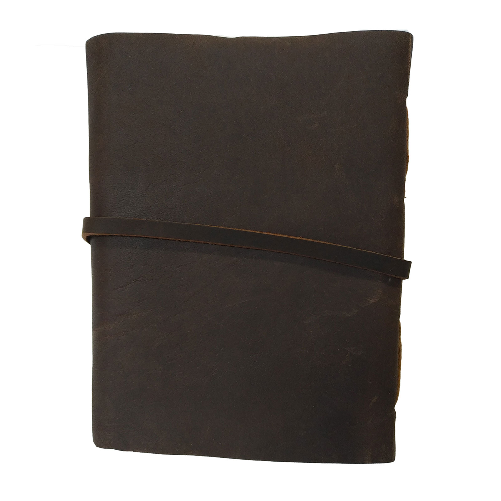 Genuine Leather Notebook Diary Brown Schedule Journal Small Book